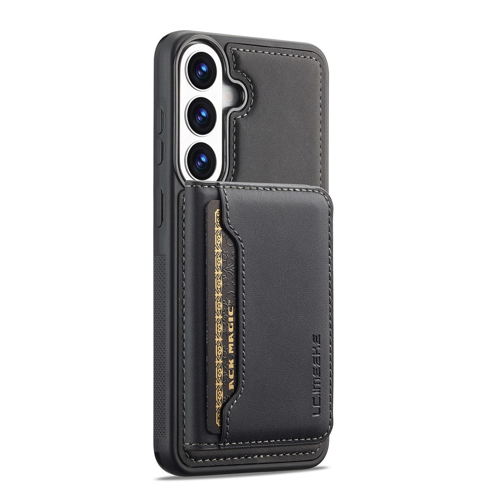 LC.IMEEKE L7-serie til Samsung Galaxy A57 5G magnetisk cover i læder + TPU-telefoncover med aftagelig kortholder
