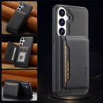 LC.IMEEKE L7-serie til Samsung Galaxy A57 5G magnetisk cover i læder + TPU-telefoncover med aftagelig kortholder