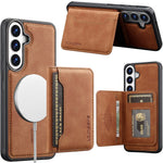 LC.IMEEKE L7-serie til Samsung Galaxy A57 5G magnetisk cover i læder + TPU-telefoncover med aftagelig kortholder