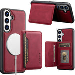 LC.IMEEKE L7-serie til Samsung Galaxy A57 5G magnetisk cover i læder + TPU-telefoncover med aftagelig kortholder