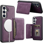 LC.IMEEKE L7-serie til Samsung Galaxy A57 5G magnetisk cover i læder + TPU-telefoncover med aftagelig kortholder