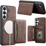 LC.IMEEKE L7-serie til Samsung Galaxy A57 5G magnetisk cover i læder + TPU-telefoncover med aftagelig kortholder