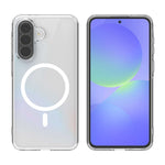 Samsung Galaxy A16 4G / A16 5G Magnetiskt Skal Klar Akryl + TPU Anti-Gult mobilskydd