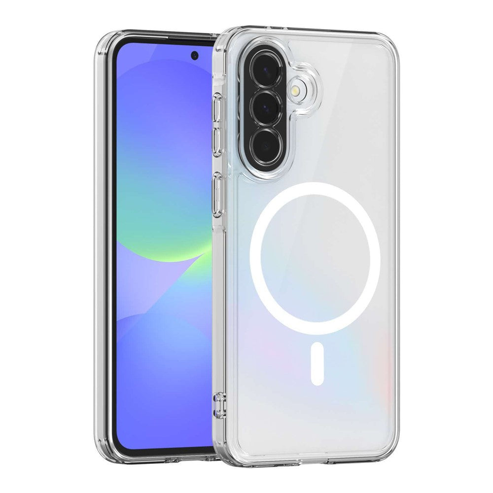 Samsung Galaxy A37 5G Magnetiskt Skal Klar Akryl + TPU Anti-Gult mobilskyddsskal