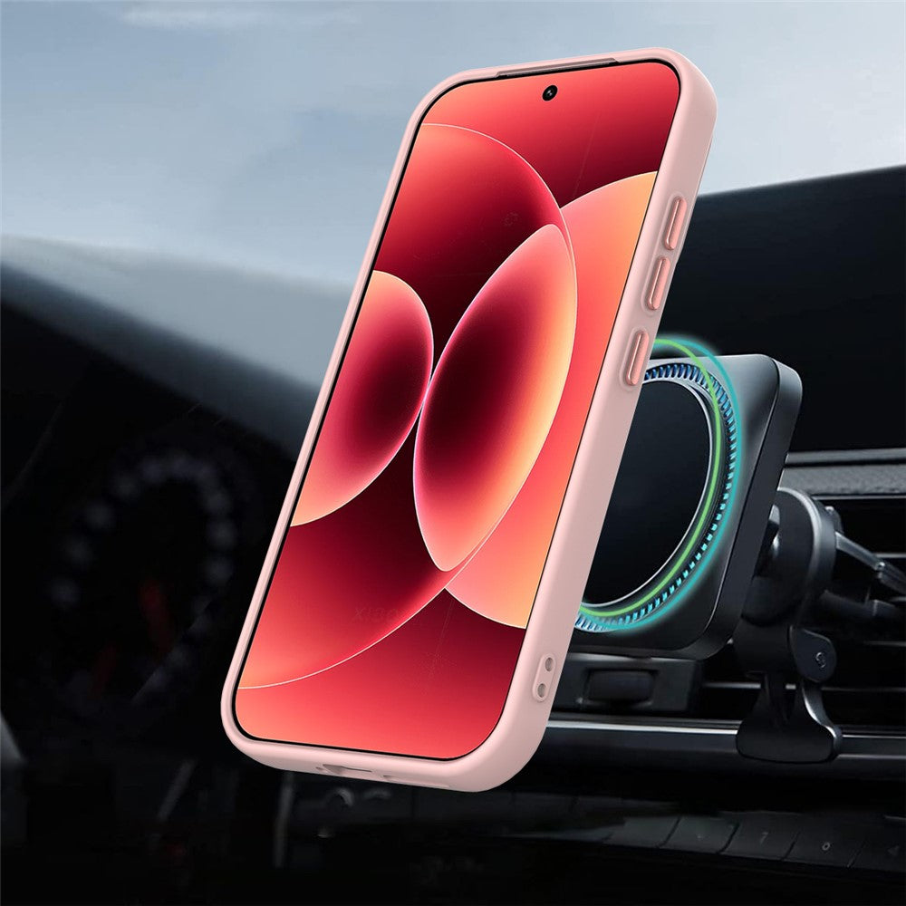 For Xiaomi 17 Magnetic Case Rotating Ring Kickstand TPU + PC Back Cover