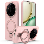 For Xiaomi 17 Ultra 5G Magnetic Case Rotating Ring Kickstand TPU + PC Back Cover
