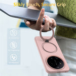 For Xiaomi 17 Ultra 5G Magnetic Case Rotating Ring Kickstand TPU + PC Back Cover