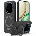 Xiaomi 17 Ultra 5G Magnetiskt Skal Roterande Ring Stöd TPU + PC Bakstycke