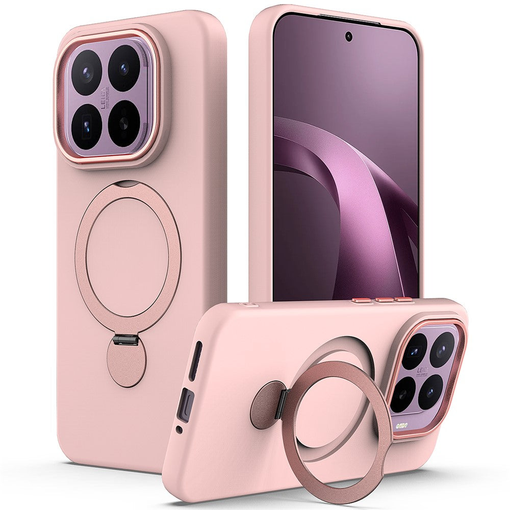 For Xiaomi 17T Magnetic Case Rotating Ring Kickstand TPU + PC Back Cover