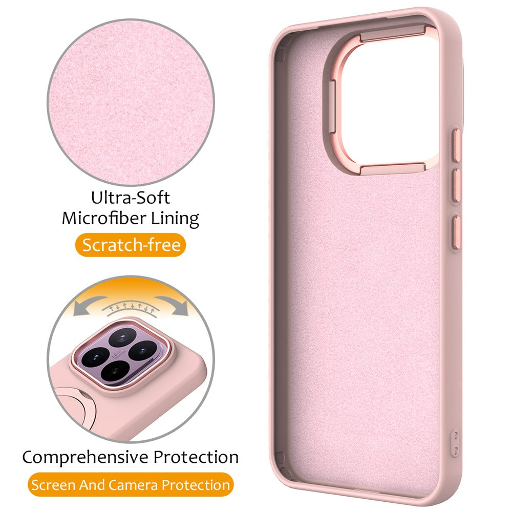 Xiaomi 17T-magnetetui med roterende ringstøtte, TPU + PC-bagside