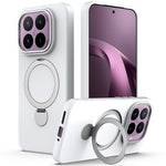 Xiaomi 17T-magnetetui med roterende ringstøtte, TPU + PC-bagside