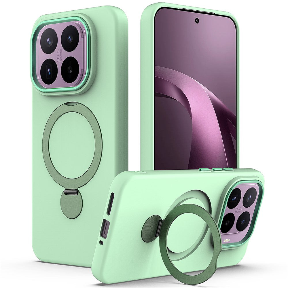 Xiaomi 17T-magnetetui med roterende ringstøtte, TPU + PC-bagside