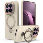 Xiaomi 17T-magnetetui med roterende ringstøtte, TPU + PC-bagside