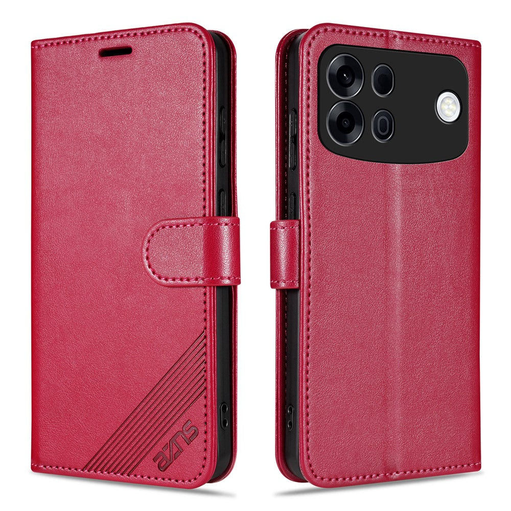 AZNS For Oppo A7 Pro Max 5G Case Anti-Scratch PU Leather Stand Wallet Phone Cover