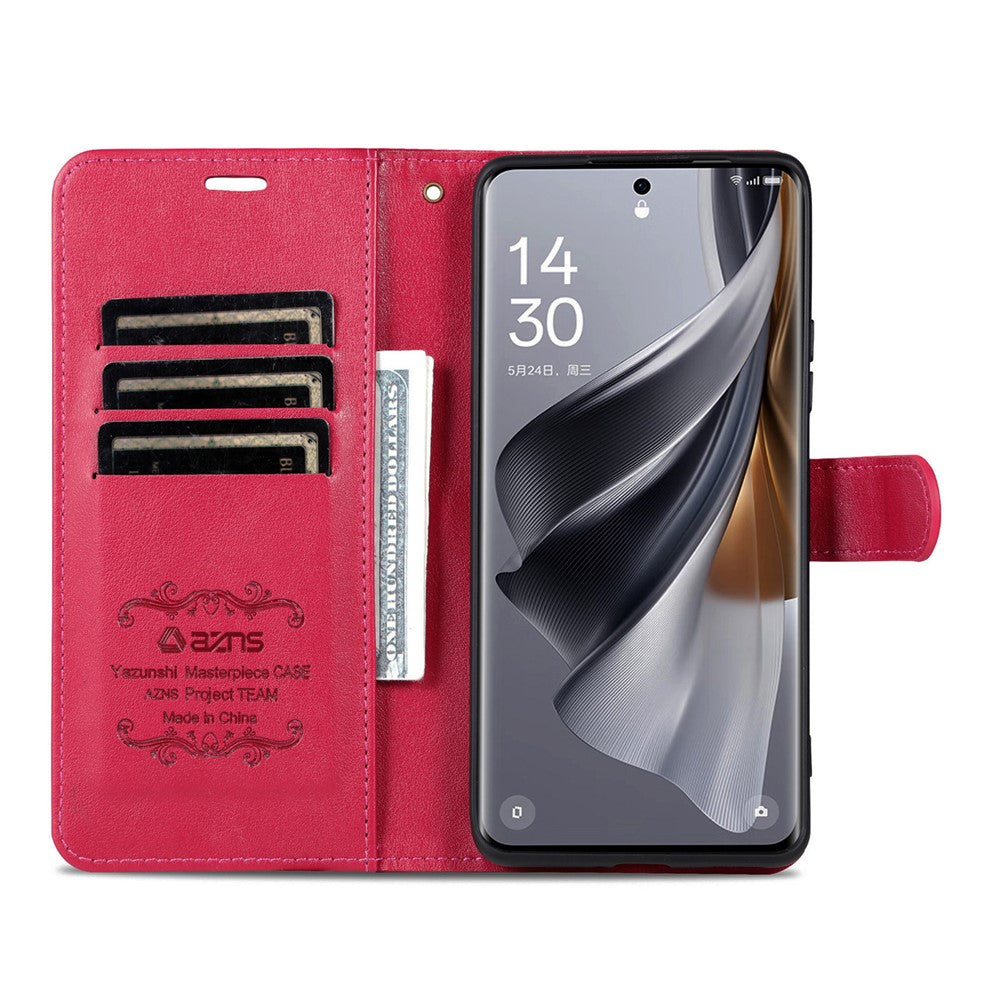 AZNS For Oppo A7 Pro Max 5G Case Anti-Scratch PU Leather Stand Wallet Phone Cover