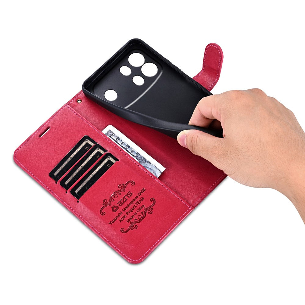 AZNS For Oppo A7 Pro Max 5G Case Anti-Scratch PU Leather Stand Wallet Phone Cover