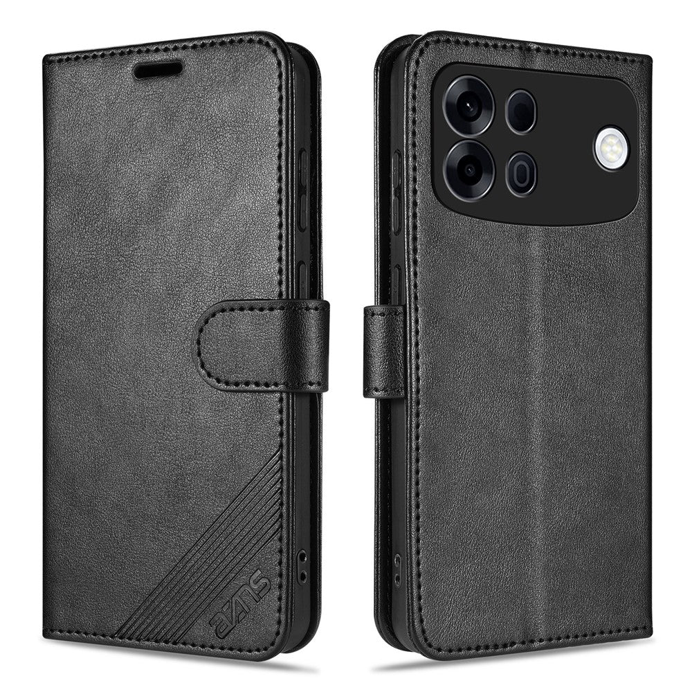 AZNS For Oppo A7 Pro Max 5G Case Anti-Scratch PU Leather Stand Wallet Phone Cover
