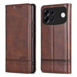 AZNS For Oppo A7 Pro Max 5G Case Cowhide Texture PU Leather Wallet Phone Cover