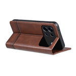 AZNS For Oppo A7 Pro Max 5G Case Cowhide Texture PU Leather Wallet Phone Cover