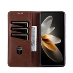 AZNS For Oppo A7 Pro Max 5G Case Cowhide Texture PU Leather Wallet Phone Cover