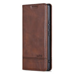 AZNS For Oppo A7 Pro Max 5G Case Cowhide Texture PU Leather Wallet Phone Cover