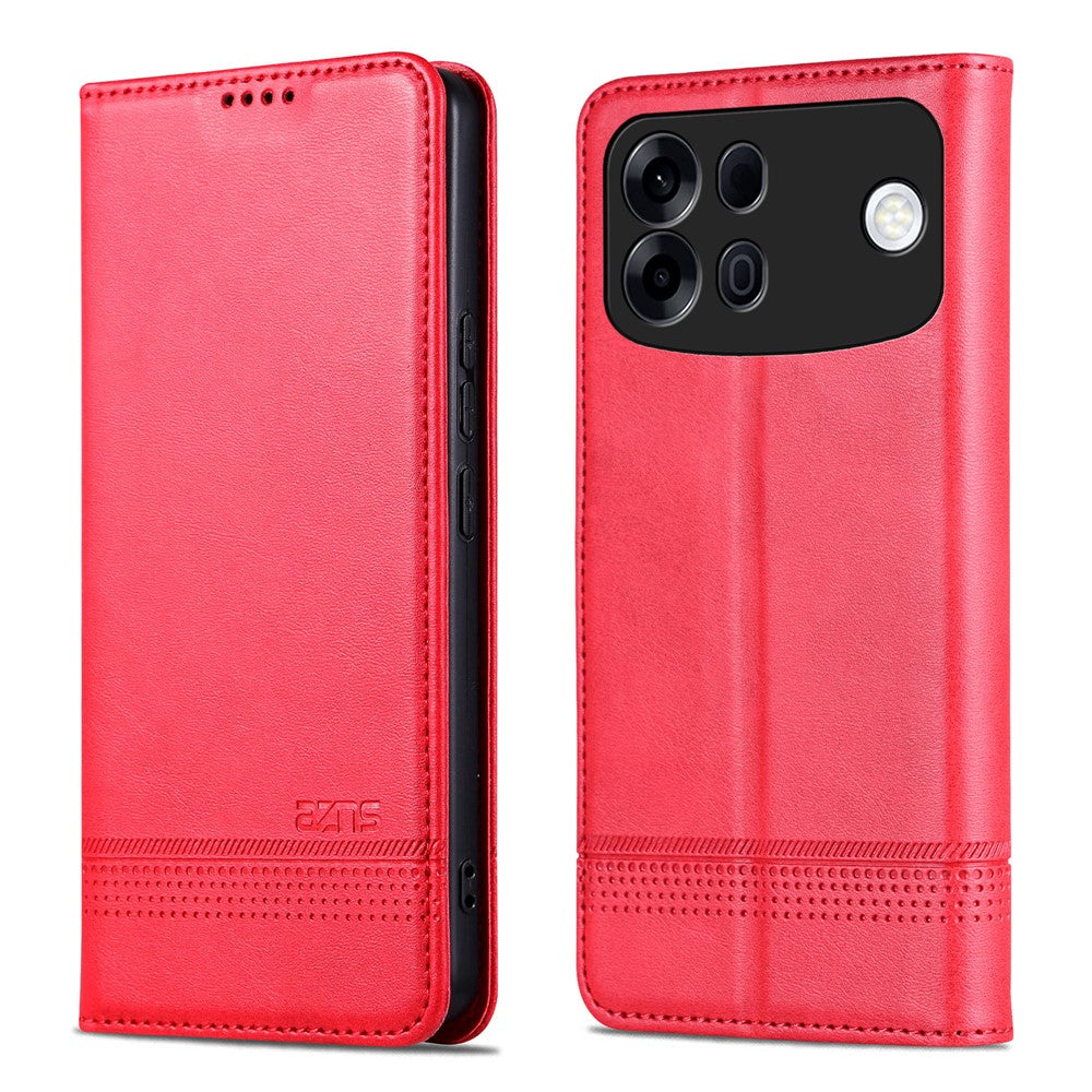 AZNS For Oppo A7 Pro Max 5G Case Cowhide Texture PU Leather Wallet Phone Cover