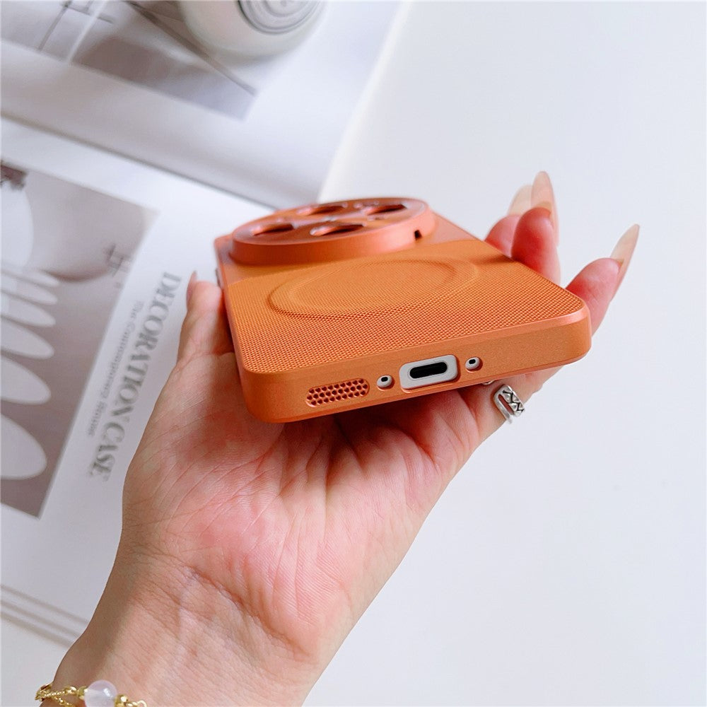 For Oppo Find X9 Ultra 5G Magnetic Case with Detachable Kickstand Grid Texture Tech Fabric Coated PC + TPU Phone Cover