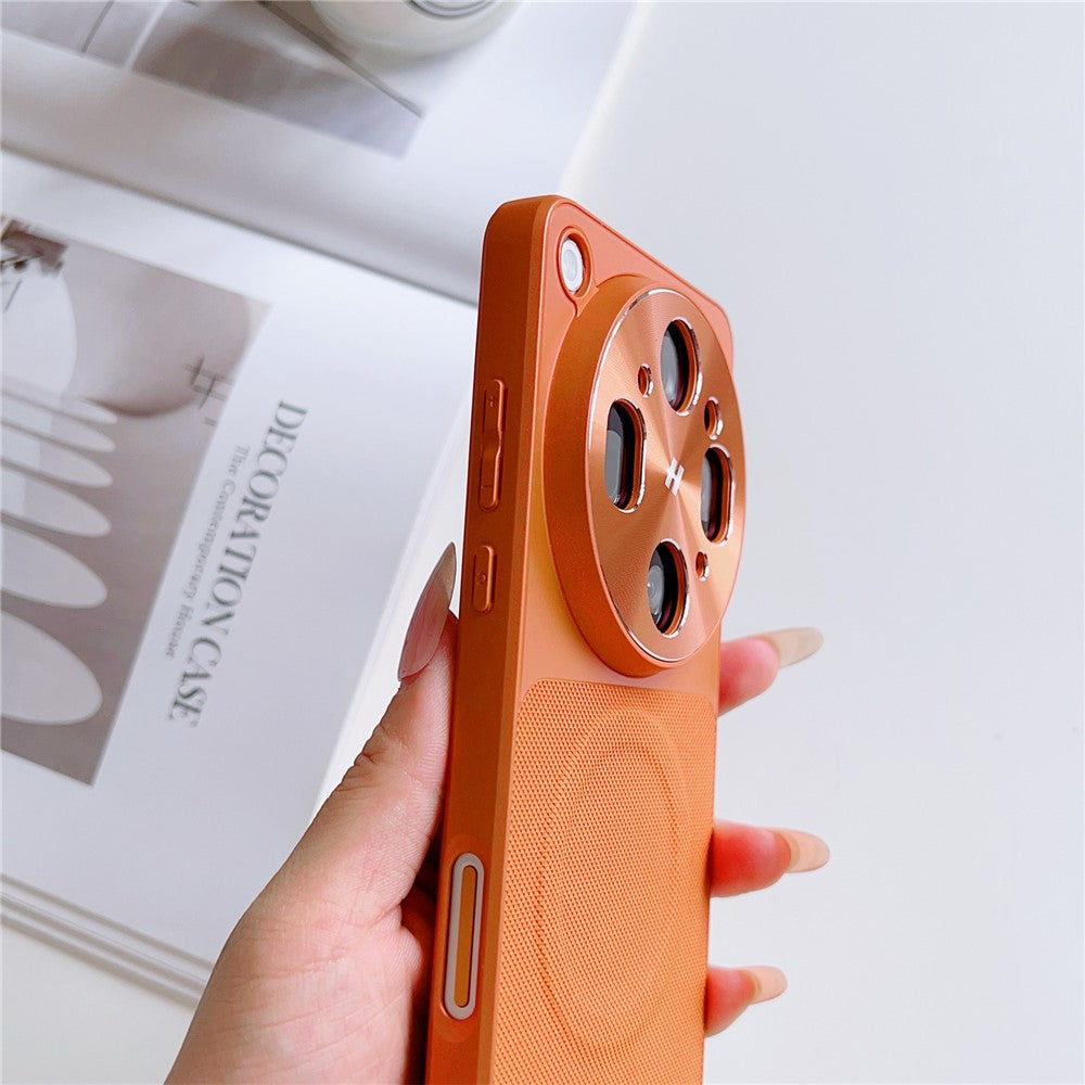 For Oppo Find X9 Ultra 5G Magnetic Case with Detachable Kickstand Grid Texture Tech Fabric Coated PC + TPU Phone Cover