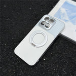 For Xiaomi 17 Max Magnetic Case with Detachable Kickstand Grid Texture Tech Fabric Coated PC + TPU Phone Cover
