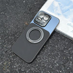 For Xiaomi 17 Max Magnetic Case with Detachable Kickstand Grid Texture Tech Fabric Coated PC + TPU Phone Cover