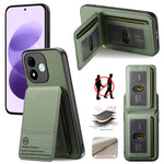 For Xiaomi Redmi Note 17 4G (Global) / Note 17 5G (Global) / Note 17 (India / China) 5G Case Cloth Texture Leather + PC + TPU Phone Cover with RFID Blocking Card Holder