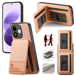 For Xiaomi Redmi Note 17 4G (Global) / Note 17 5G (Global) / Note 17 (India / China) 5G Case Cloth Texture Leather + PC + TPU Phone Cover with RFID Blocking Card Holder