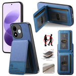 For Xiaomi Redmi Note 17 4G (Global) / Note 17 5G (Global) / Note 17 (India / China) 5G Case Cloth Texture Leather + PC + TPU Phone Cover with RFID Blocking Card Holder