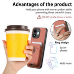 For Xiaomi Redmi Note 17 4G (Global) / Note 17 5G (Global) / Note 17 (India / China) 5G Case Cloth Texture Leather + PC + TPU Phone Cover with Detachable Magnetic Ring Kickstand Card Holder