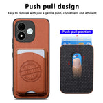 For Xiaomi Redmi Note 17 4G (Global) / Note 17 (India / China) 5G / Note 17 5G (Global) Case Twill Texture Leather PC TPU Phone Cover with Detachable Magnetic Card Holder