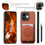For Xiaomi Redmi Note 17 4G (Global) / Note 17 (India / China) 5G / Note 17 5G (Global) Case Twill Texture Leather PC TPU Phone Cover with Detachable Magnetic Card Holder