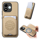 For Xiaomi Redmi Note 17 4G (Global) / Note 17 (India / China) 5G / Note 17 5G (Global) Case Twill Texture Leather PC TPU Phone Cover with Detachable Magnetic Card Holder