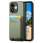 For Xiaomi Redmi Note 17 4G (Global) / Note 17 5G (Global) / Note 17 (India / China) 5G Case Cloth Texture Leather + PC + TPU Phone Cover with Card Holder Kickstand