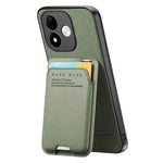 For Xiaomi Redmi Note 17 4G (Global) / Note 17 5G (Global) / Note 17 (India / China) 5G Case Cloth Texture Leather + PC + TPU Phone Cover with Card Holder Kickstand
