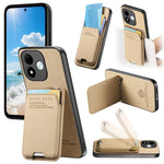 For Xiaomi Redmi Note 17 4G (Global) / Note 17 5G (Global) / Note 17 (India / China) 5G Case Cloth Texture Leather + PC + TPU Phone Cover with Card Holder Kickstand