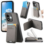 For Xiaomi Redmi Note 17 4G (Global) / Note 17 5G (Global) / Note 17 (India / China) 5G Case Cloth Texture Leather + PC + TPU Phone Cover with Card Holder Kickstand