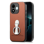 CASENEO BW-12 for Xiaomi Redmi Note 17 4G (Global) / Note 17 5G (Global) / Note 17 (India / China) 5G Case Folding Kickstand Twill Texture Leather Back Cover