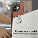 CASENEO BW-12 for Xiaomi Redmi Note 17 4G (Global) / Note 17 5G (Global) / Note 17 (India / China) 5G Case Folding Kickstand Twill Texture Leather Back Cover