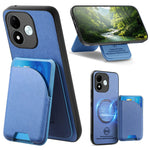 Xiaomi Redmi Note 17 4G (Global) / Note 17 (Indien / Kina) 5G / Note 17 5G (Global) magnetisk taske med stoftekstur, læder + PC + TPU-mobilcover med aftagelig kortholder
