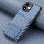 Xiaomi Redmi Note 17 4G (Global) / Note 17 5G (Global) / Note 17 (Indien/Kina) 5G-cover med kortholder, kulfiberstruktur og læderbeklædt TPU-mobilcover