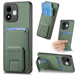 Xiaomi Redmi Note 17 4G (Global) / Note 17 5G (Global) / Note 17 (Indien/Kina) 5G-cover med kortholder, kulfibertekstur og TPU-belagt læder