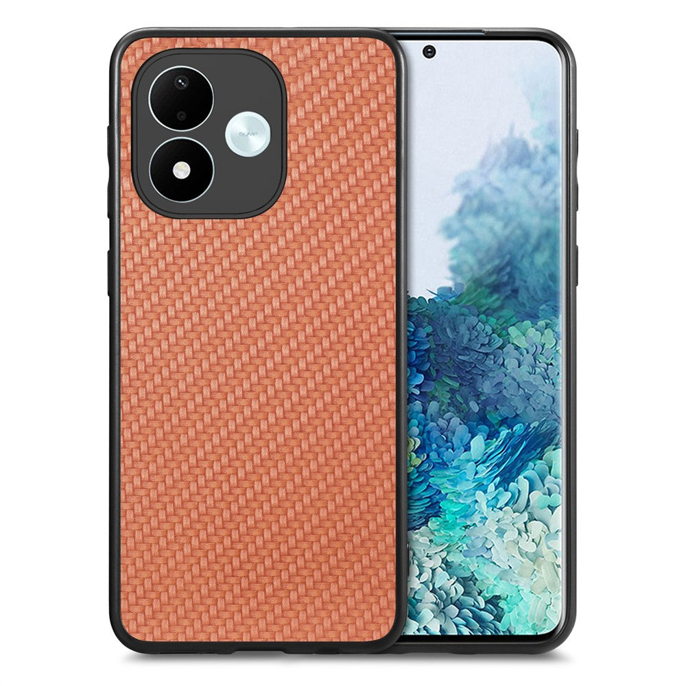 For Xiaomi Redmi Note 17 4G (Global) / Note 17 5G (Global) / Note 17 (India / China) 5G Case Carbon Fiber Texture PU Leather + PC + TPU Phone Cover