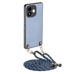 For Xiaomi Redmi Note 17 4G (Global) / Note 17 5G (Global) / Note 17 (India / China) 5G Case Carbon Fiber Texture Hybrid Phone Back Cover with Adjustable Strap