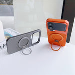 For Xiaomi 17 Pro Magnetic Case with Detachable Kickstand Grid Texture Tech Fabric Coated PC + TPU Phone Cover