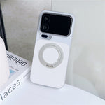 For Xiaomi 17 Pro Magnetic Case with Detachable Kickstand Grid Texture Tech Fabric Coated PC + TPU Phone Cover